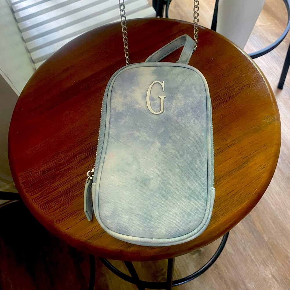 Blue Tie-Dye Crossbody Bag